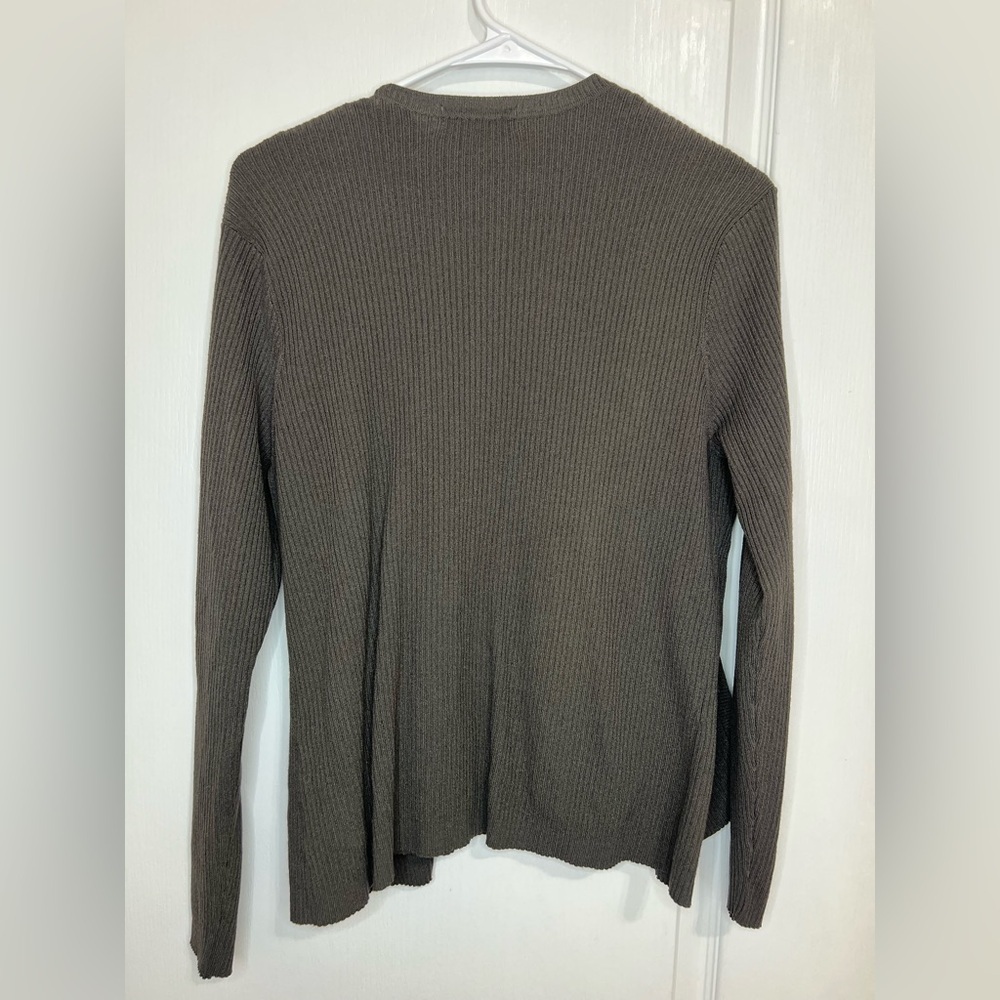 i.e. ribbed knit sweater cardigan with top size M - Picture 7 of 9
